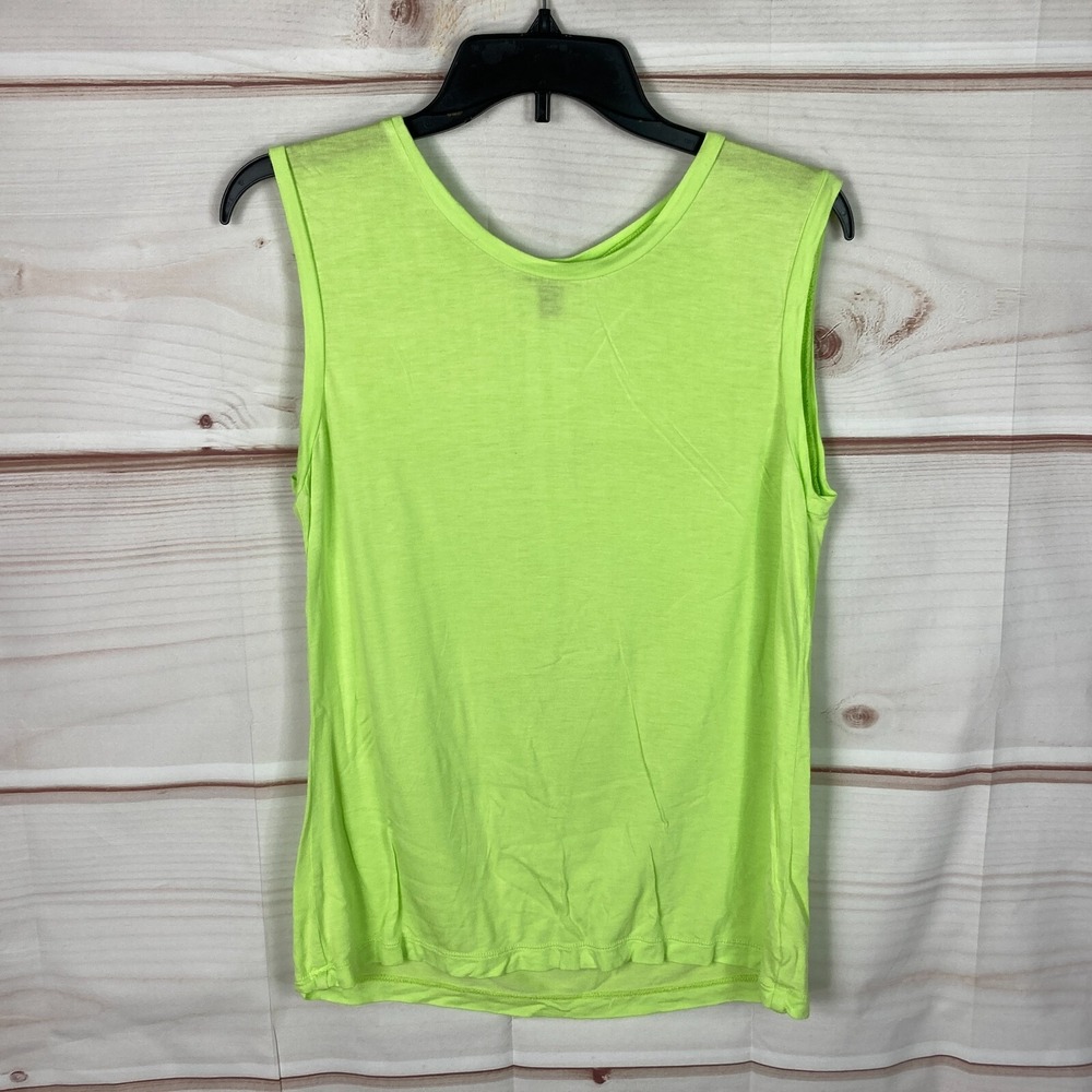 J. Crew Top Womens XS Green Tank Crew Neck Sleeveless Solid Jersey Knit Pullover